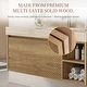 preview thumbnail 59 of 73, 48" Modern Floating Single Bathroom Vanities with Sink, Brown or Natural wood, 2 Drawers
