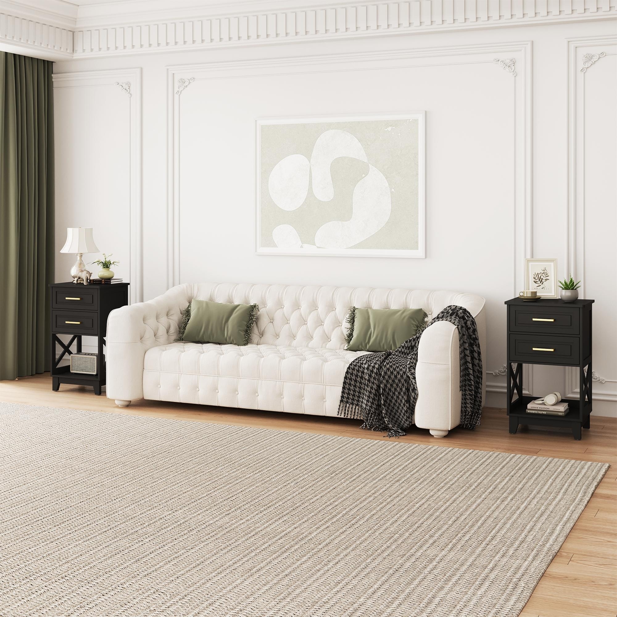 2-Drawer Nightstand (Set of 2)