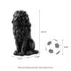 preview thumbnail 15 of 55, Glitzhome MGO Majestic Sitting Guardian Lion Statues Porch Sculpture Outdoor Indoor Set of 2