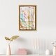 preview thumbnail 26 of 64, Bright Days, Pastel Bright Strokes Modern Gold Canvas Wall Art Print for Living Room