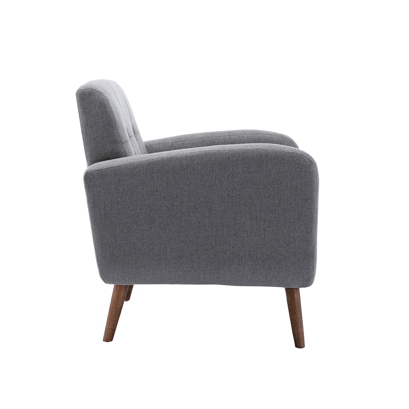 Porthos Home Ezio Fabric Accent Chair with Rubberwood Legs