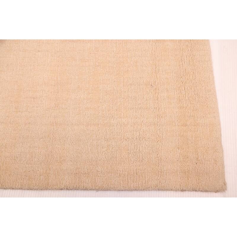 ECARPETGALLERY Hand Loomed Kashkuli Gabbeh Ivory Wool Rug - 6'9 x 9'6