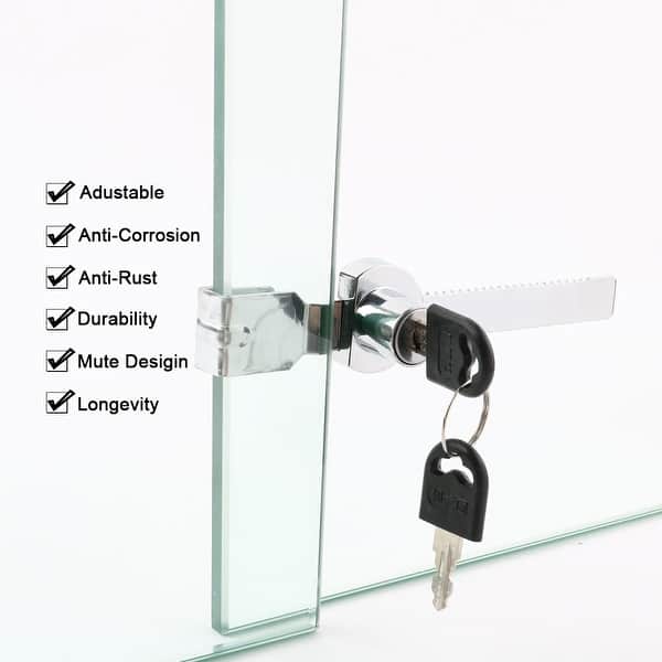 Shop Office Stainless Steel Cabinet Display Case Glass Door