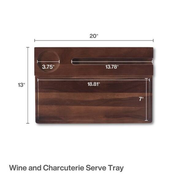 Mikasa Gourmet Basics Wine and Charcuterie Serving Board