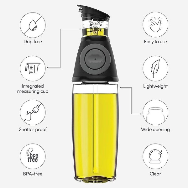 Oil Dispenser for Kitchen - Oil and Vinegar Dispenser Set - 17 oz