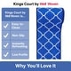 preview thumbnail 8 of 13, Custom Size Runner Kings Court Brooklyn Trellis Washable Stair Rug