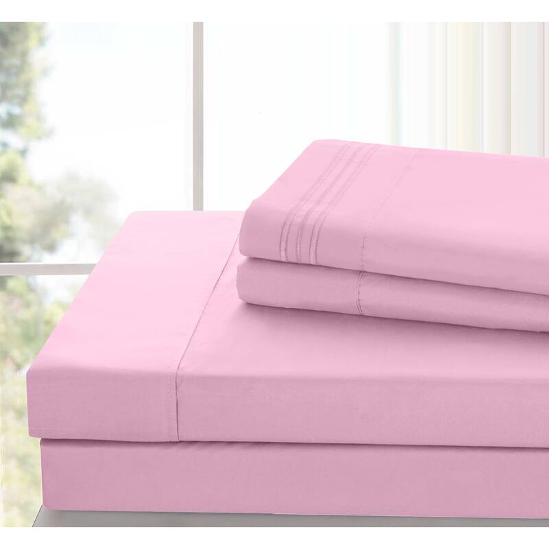6 Piece Bed Sheet Set Deep Pocket Ultra Soft Microfiber Bedding Sheets