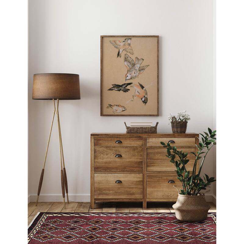 ECARPETGALLERY Hand-knotted Baluch Burgundy Wool Rug - 3'3 x 5'11