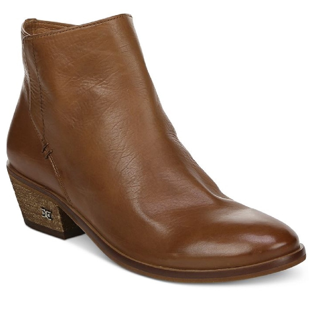 Sam Edelman Women's cognac leather Pama Leather Booties Brown Size