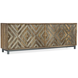 Four-Door Entertainment Console - 86"W x 30"H x 18"D