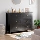 preview thumbnail 1 of 6, 6 Chest of Drawer Dresser Black
