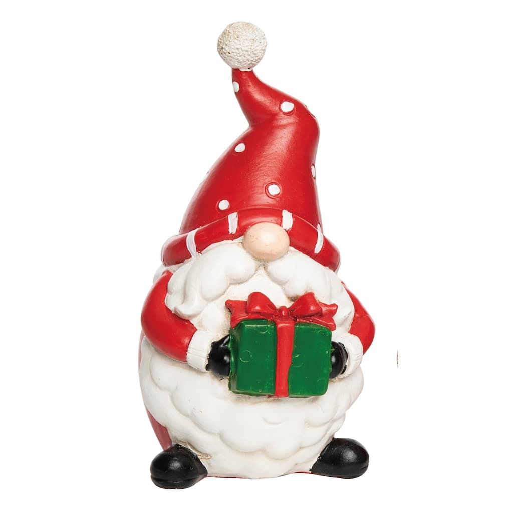 Transpac Resin 6 in. Multicolored Christmas Happy Holidays Gnome Figurine