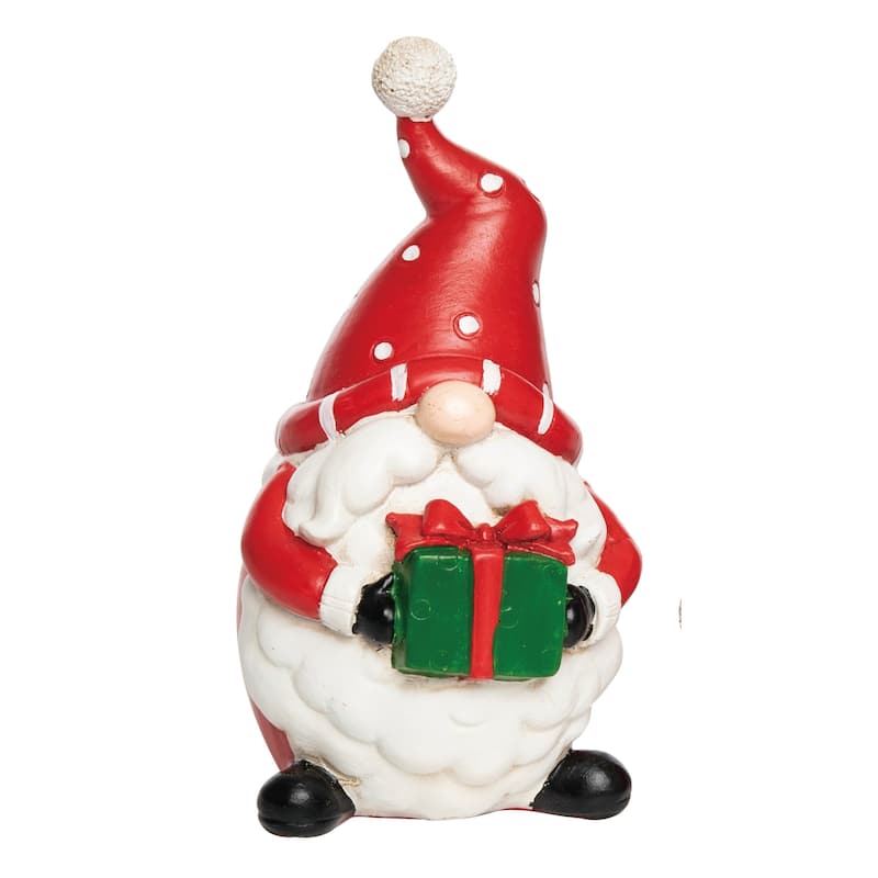 Transpac Resin 6 in. Multicolored Christmas Happy Holidays Gnome Figurine