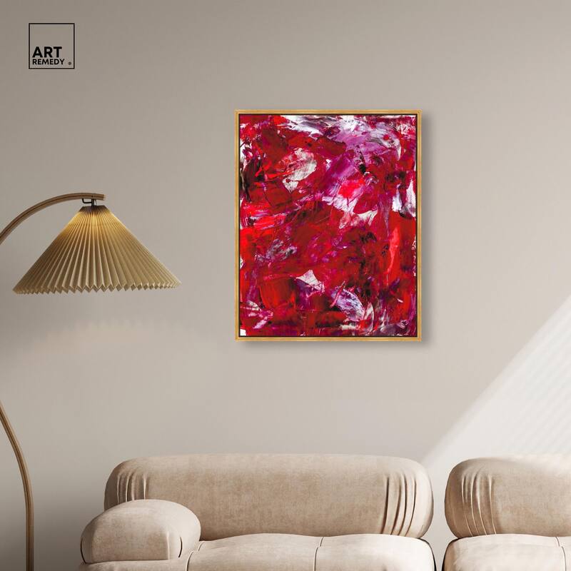 Eruption of Red II Canvas by Art Remedy
