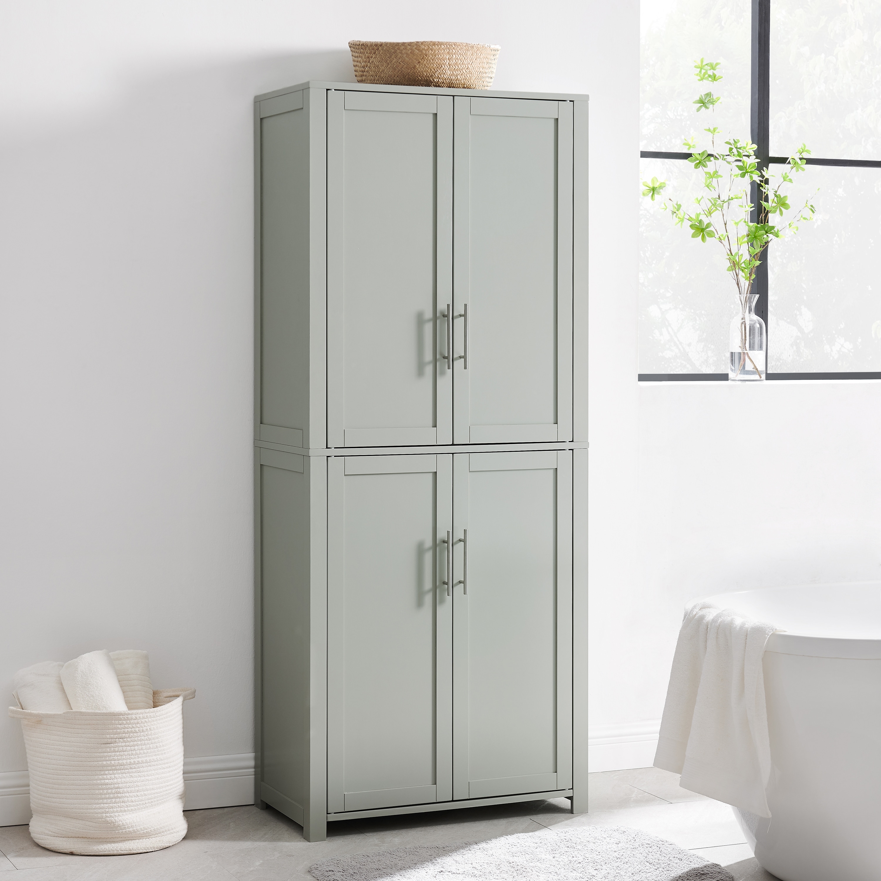Crosley Savannah Tall Kitchen Storage Pantry - 28 "w x 15 "d x 67 "h