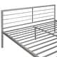 preview thumbnail 22 of 35, Twin Size Loft Bed & Full Size Platform Bed Set, Metal Bunk Bed Frame with Built-in Curved MDF Desk, Ladder and Safety Guardrail
