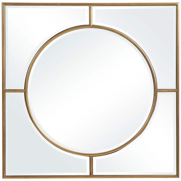 slide 1 of 6, Uttermost Stanford Gold Square Mirror