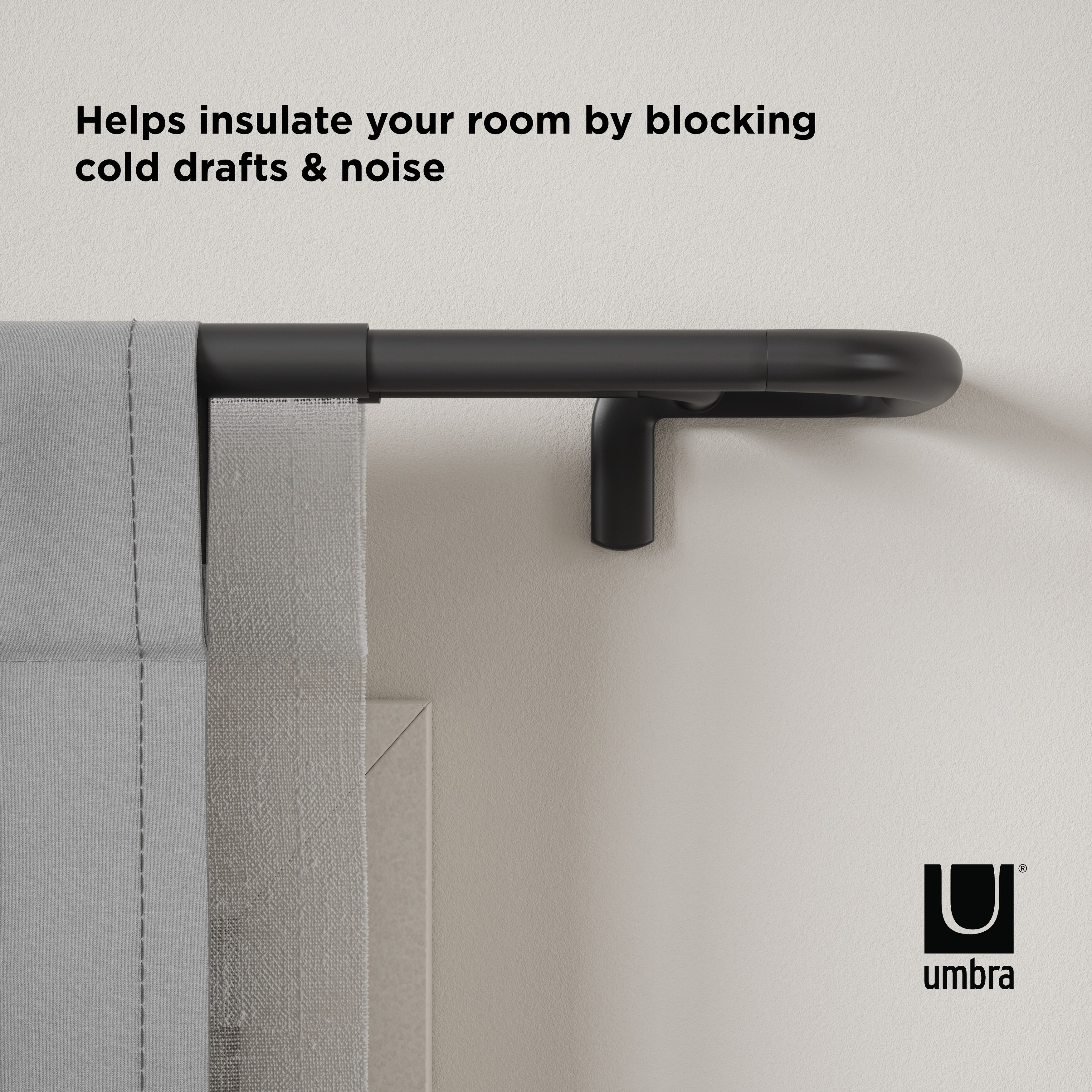 Umbra twilight best sale double curtain rod