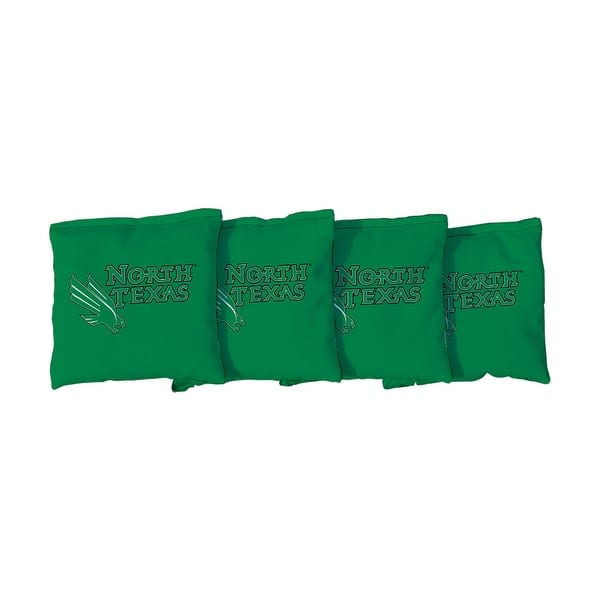 slide 2 of 3, North Texas Mean Green Green Cornhole Bags All-Weather Resin Filled