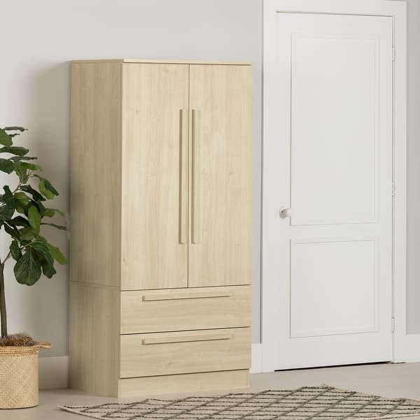 slide 2 of 13, South Shore Acapella Armoire Bleached Oak