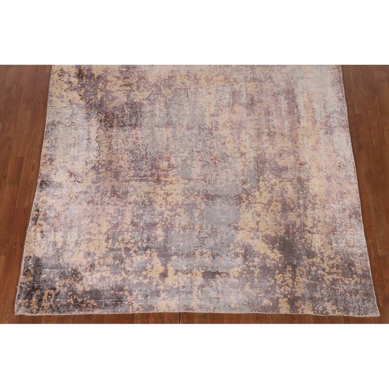 Multi-Color Modern Abstract Oriental Area Rug Handmade Wool Carpet - 6'7"x 9'10"