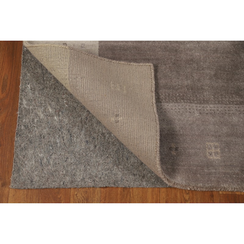 Gabbeh Tribal Indian Area Rug Hand-Knotted Wool Carpet - 5'4" x 7'7"