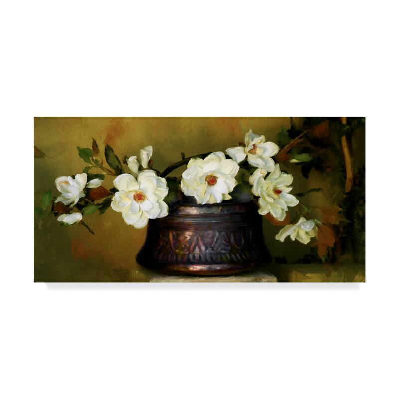 Sharon Forbes 'Magnolias' Canvas Art