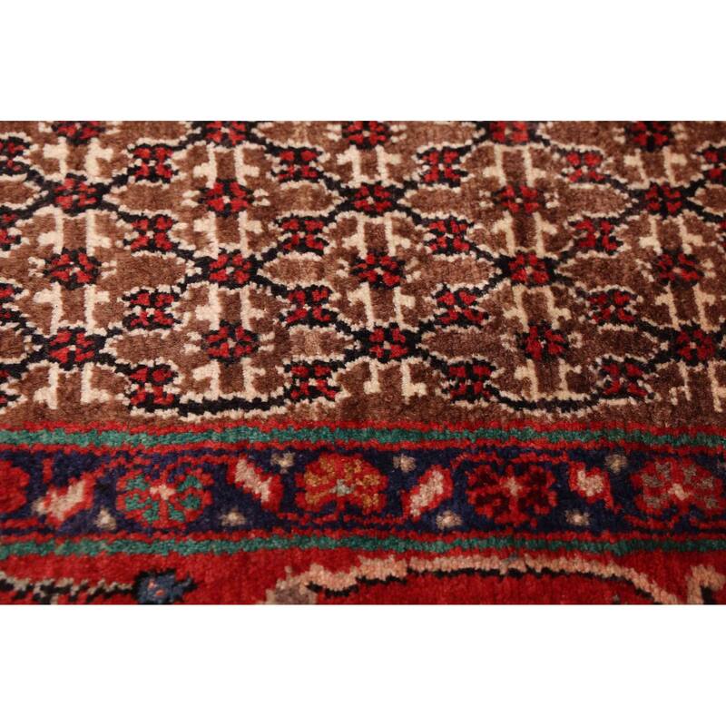ECARPETGALLERY Hand-knotted Anatolian Vintage Brown Wool Rug - 4'11 x 10'4