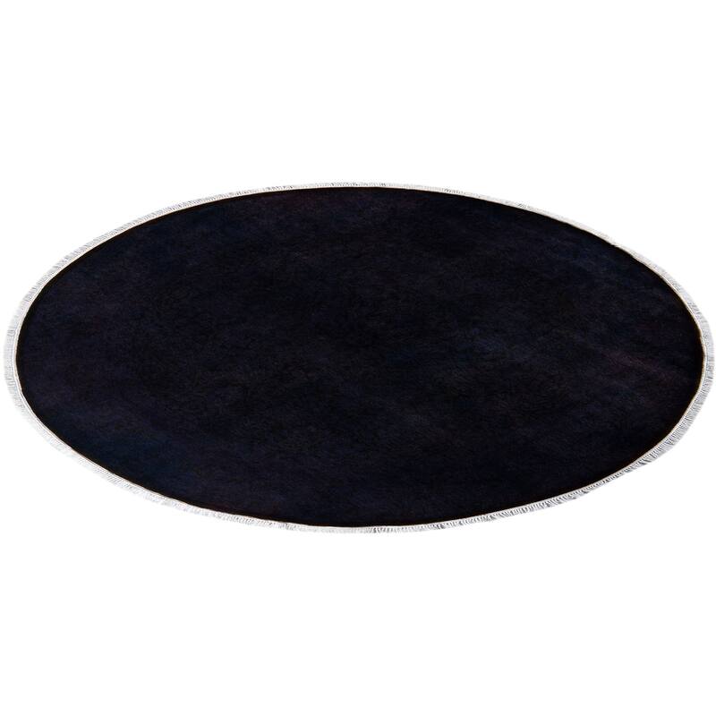 Fine Vibrance, One-of-a-Kind Hand-Knotted Area Rug - Black, 5' 1" x 5' 1" - 5' 1" x 5' 1"