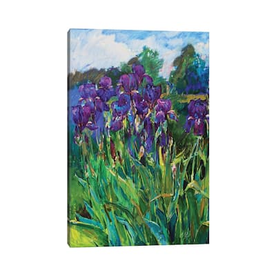 iCanvas "Iris Flowers" by Andrii Kutsachenko Canvas Print