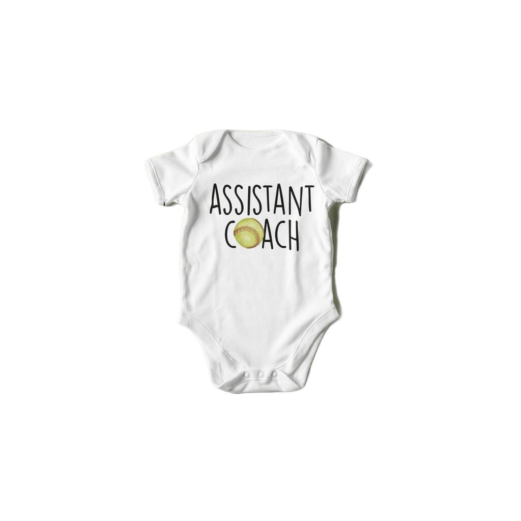 Softball Coach - Baby Boy Girl Clothes Infant Bodysuit Funny Cute Newborn