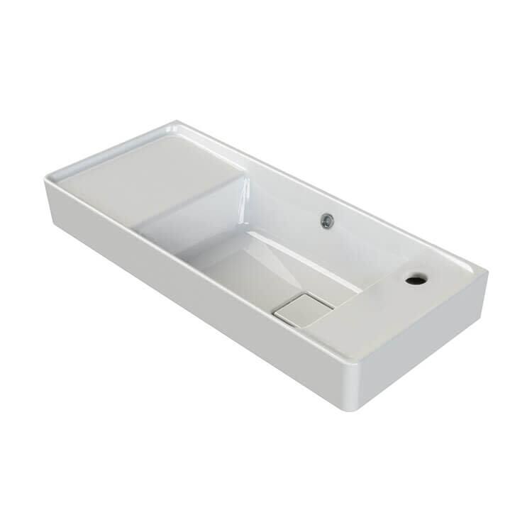 Nameeks CeraStyle 044700-U-One Hole Sharp 31-5/8" Rectangular Ceramic