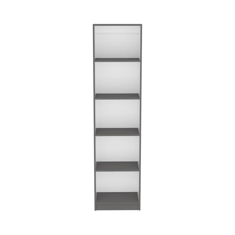 Bookcase XS Benzoni, Office, Matt Gray / White,High quality and durable - Multicolor
