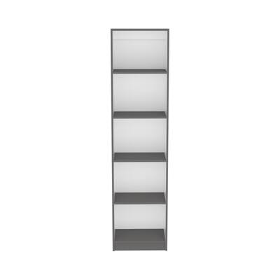 Bookcase XS Benzoni, Office, Matt Gray / White,High quality and durable