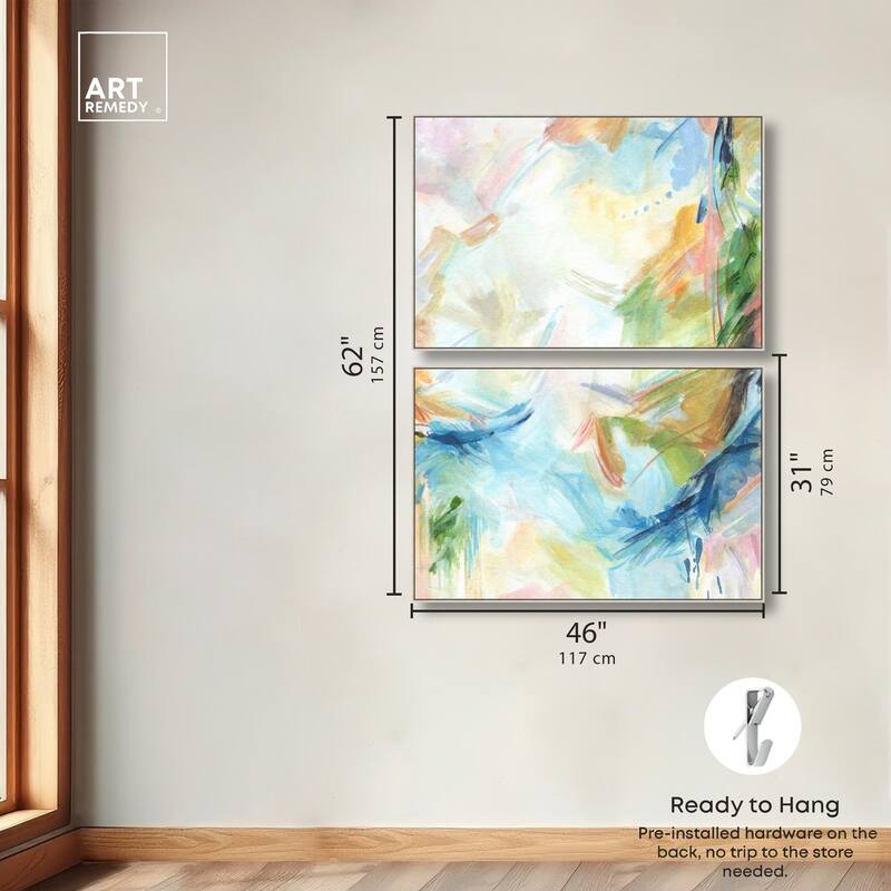 In the Beginning Canvas Set of 2 by Art Remedy