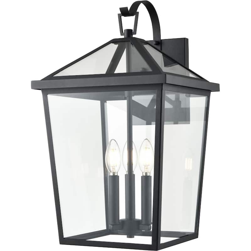 Millennium Lighting 92303 Mensun 3 Light 21" Tall Outdoor Wall Sconce - Textured Black