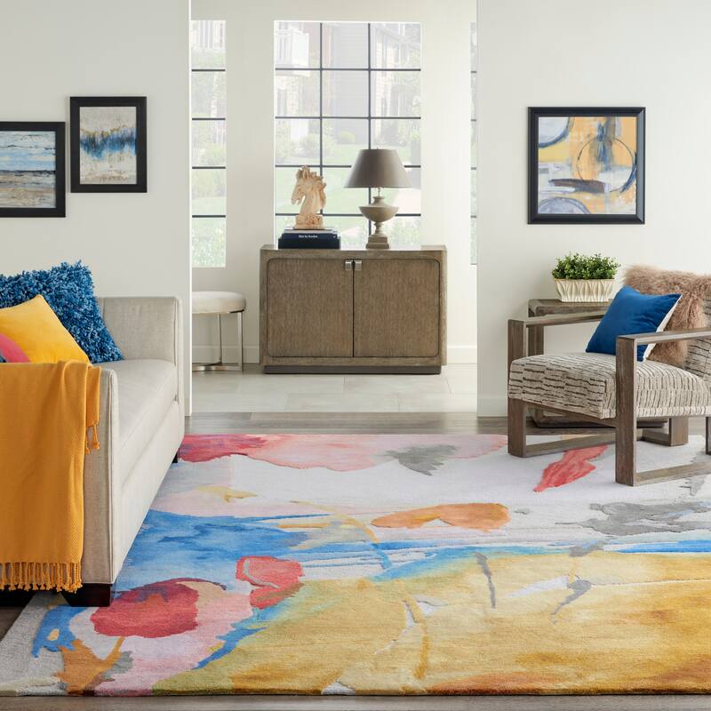 Nourison Symmetry Abstract Area Rug