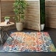 preview thumbnail 7 of 103, Nourison Aloha Transitional Scroll Indoor/Outdoor Damask Rug 3'6" x 5'6" - Multi