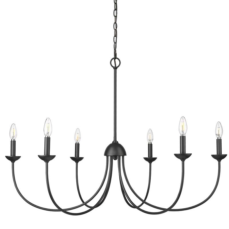 Millennium Lighting 12406 Huxley 6 Light 29" Wide Taper Candle Style