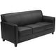 preview thumbnail 1 of 1, Benville Modern Black Leather Sofa