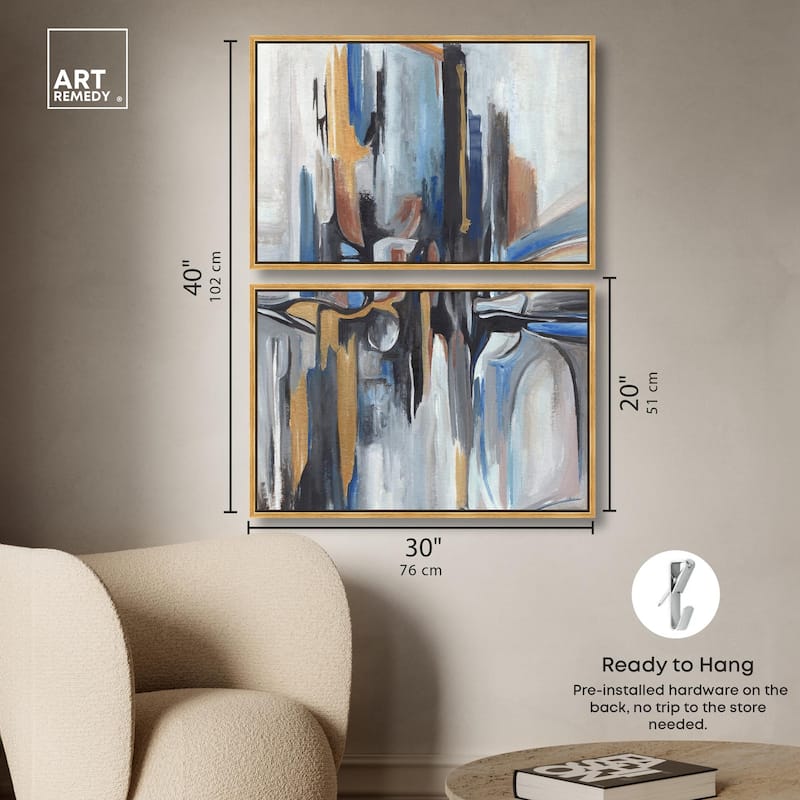 Meditation Mood Canvas Set of 2 by Art Remedy
