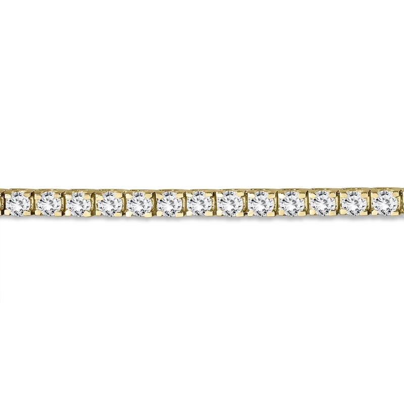 Marquee Certified 7 Carat TW Diamond Tennis Bracelet in 14K Yellow Gold