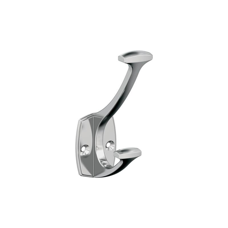 Amerock Vicinity Decorative Wall Hook - Double Prong - Polished Chrome
