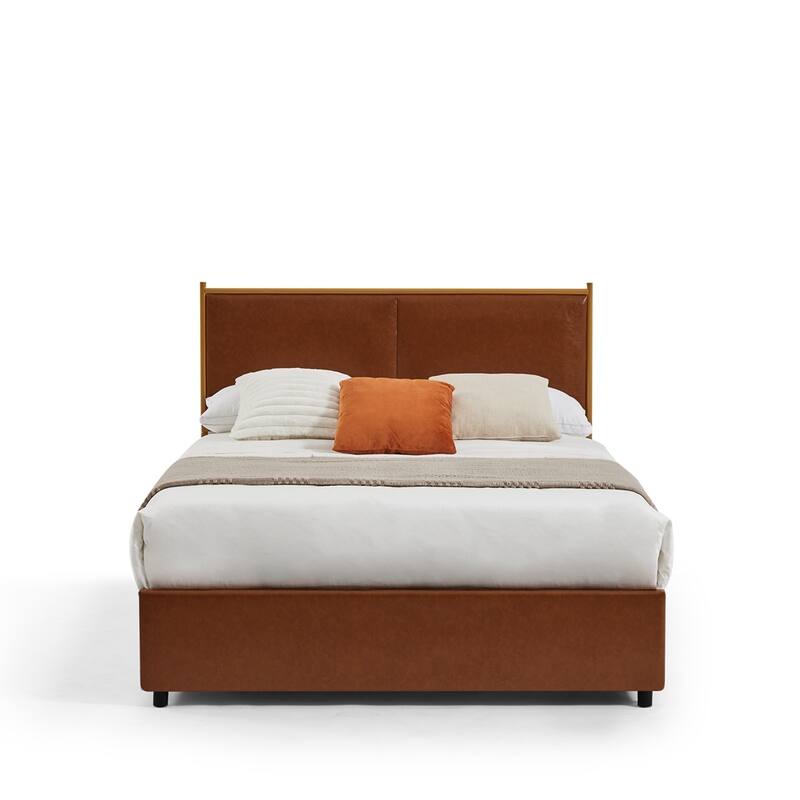 Classic Metal Platform bed with Four drawers