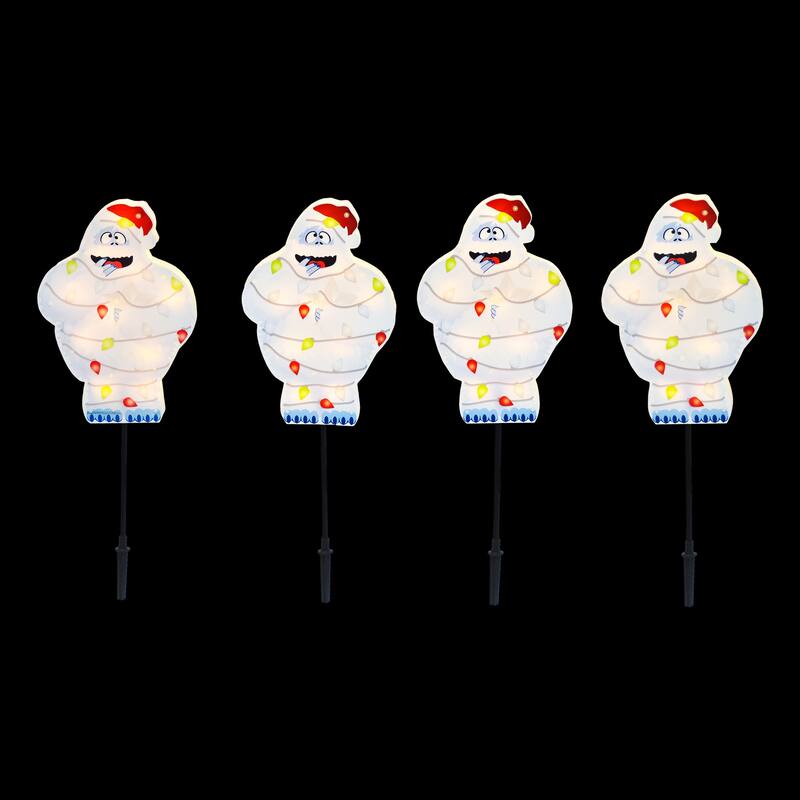 12" Rudolph Pre-Lit PVC Pathway Markers 4 count Bumbles - Multi