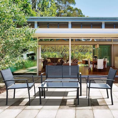 Homall 4-piece Outdoor Patio Furniture Set