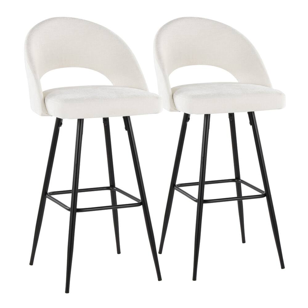 Renee Upholstered 30" Fixed-height Barstool - Set Of 2