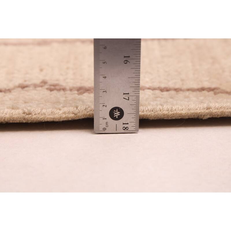 ECARPETGALLERY Hand-knotted Mystique Beige Wool Rug - 3'1 x 10'1