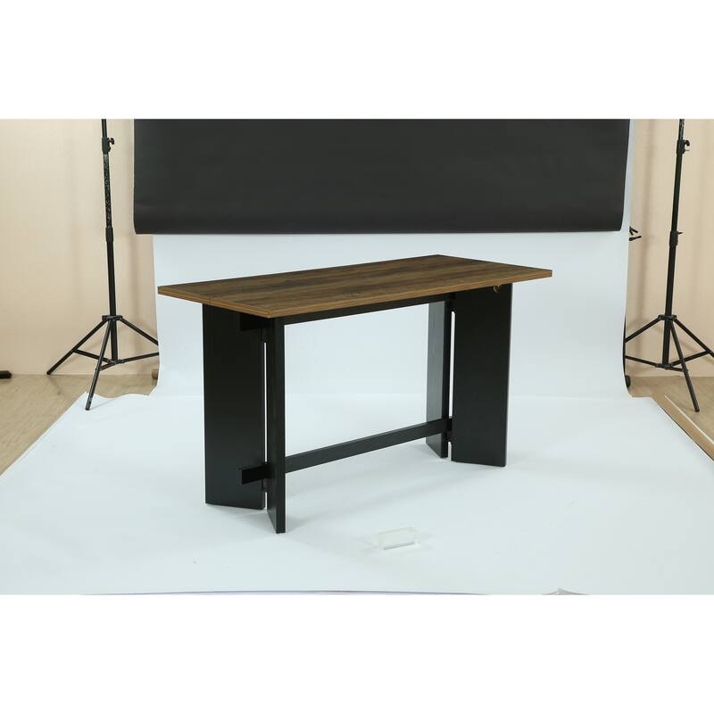 63-Inch Bar Table, Industrial Counter Height Pub Table