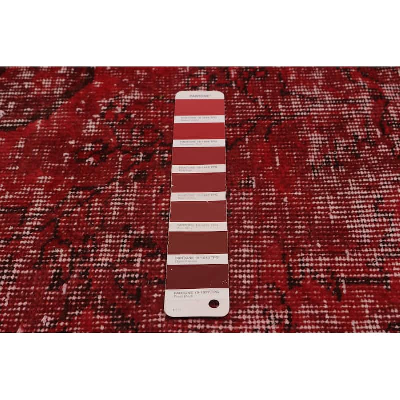 ECARPETGALLERY Hand-knotted Color Transition Red Wool Rug - 5'6 x 8'9